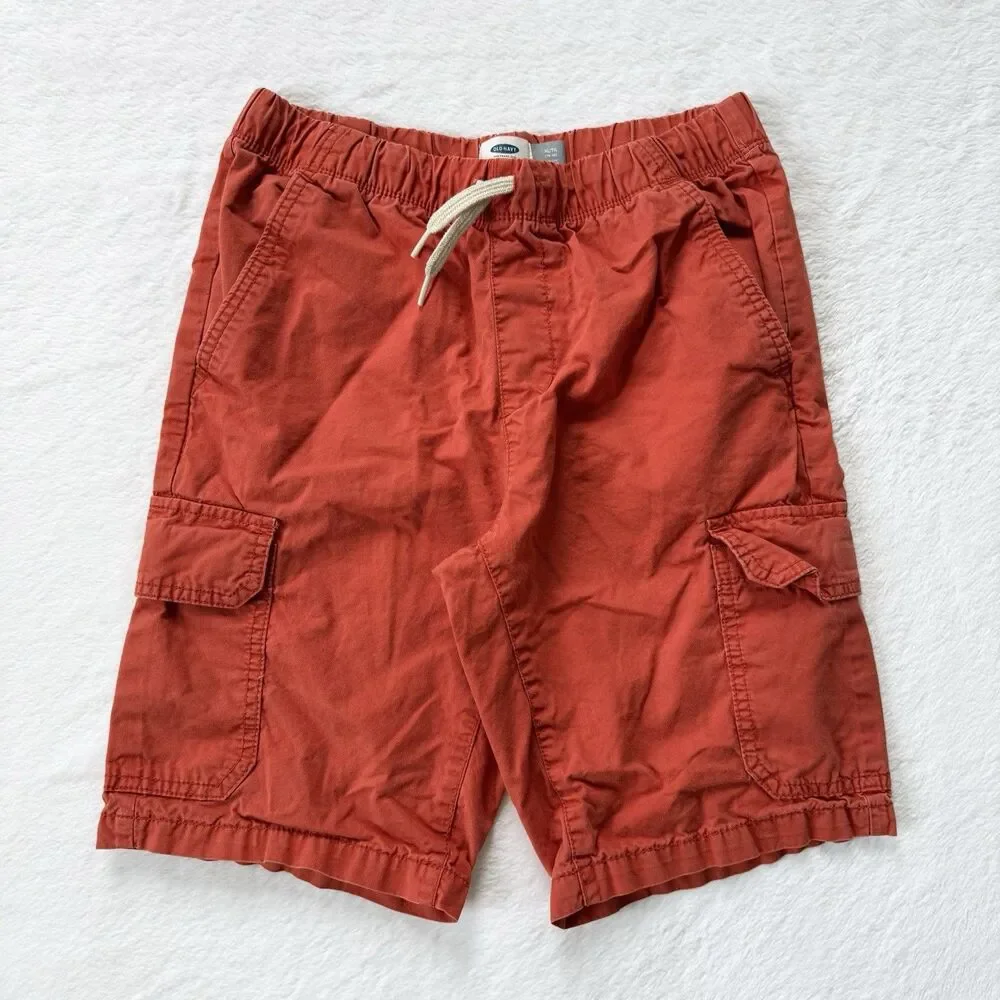Old Navy Boys' Pull On Cargo Shorts Burnt Orange Size XL (14-16)